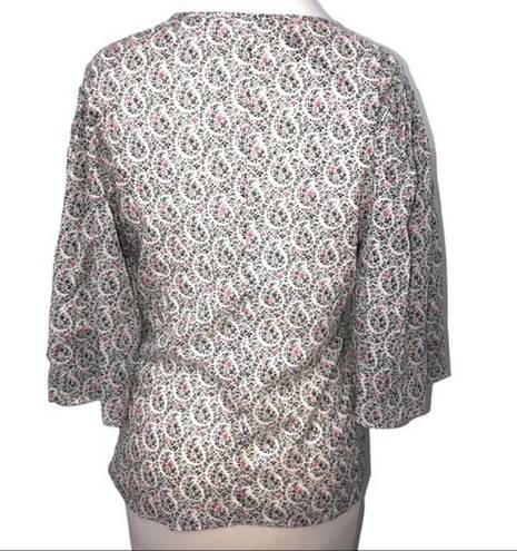 Isabel Marant  Etoile Mariazo Floral Flutter-Sleeve Blouse 42 NWT