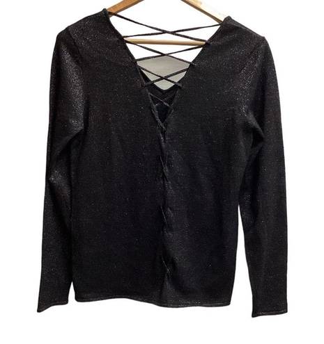 Krass&co NY & ‎ black straps on back sweater size M