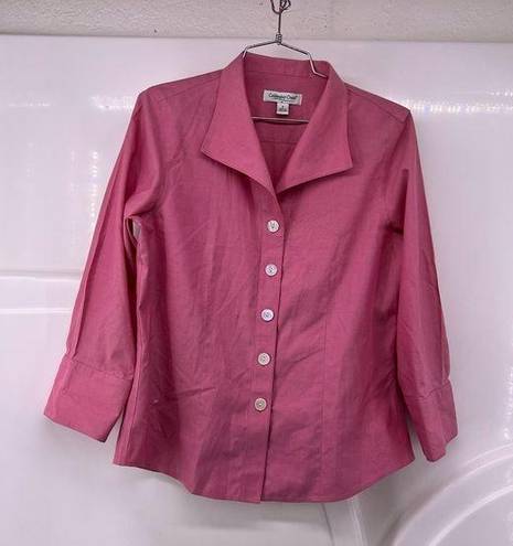 Coldwater Creek 5/$25  small pink button up shirt b36