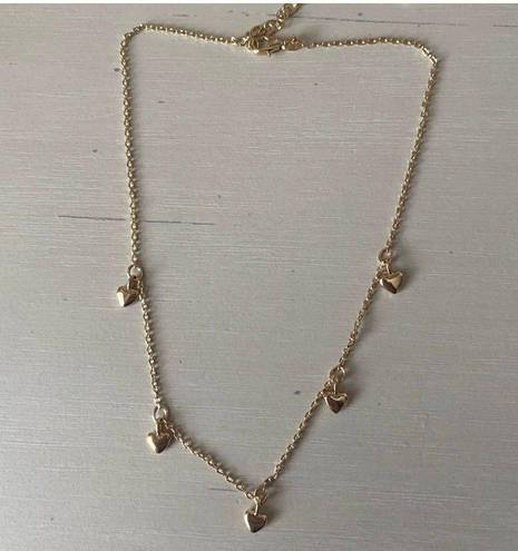 Madewell NWOT  gold toned dainty heart charm necklace