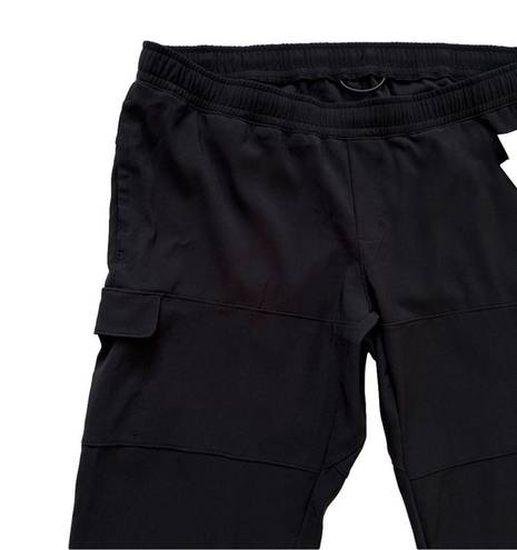 All In Motion  Pants Black Stretch Pull On Cargo Tapered Leg Active Size XXL