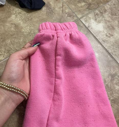 low rise pink sweatpants