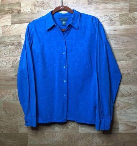 Relativity () Large Long Sleeve Button Down Blouse