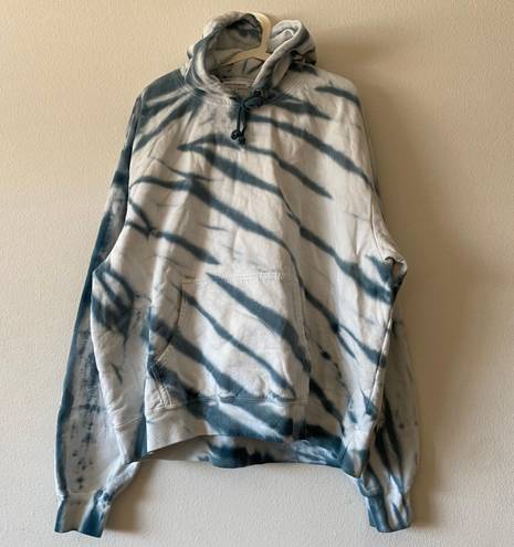 Good American BOYFRIEND TIE DYE HOODIE IN ORION BLUE - SZ 3XL