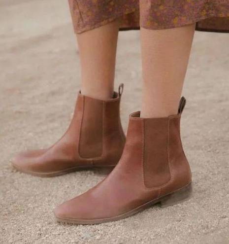 Christy Dawn New  The Chelsea Boot in Hazelnut Leather Size 5