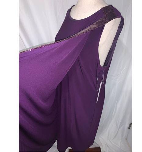 Scarlett Purple dress size 16 with sequence Scarlette