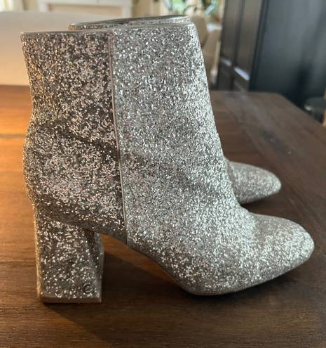 Sam Edelman Circus Glitter Ankle Booties, Size 9.5