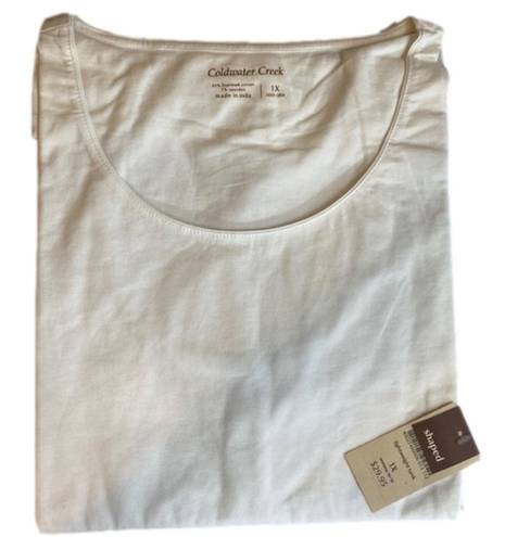 Coldwater Creek White Shaper Lightweight Tank Size 1X Brand New with Tags