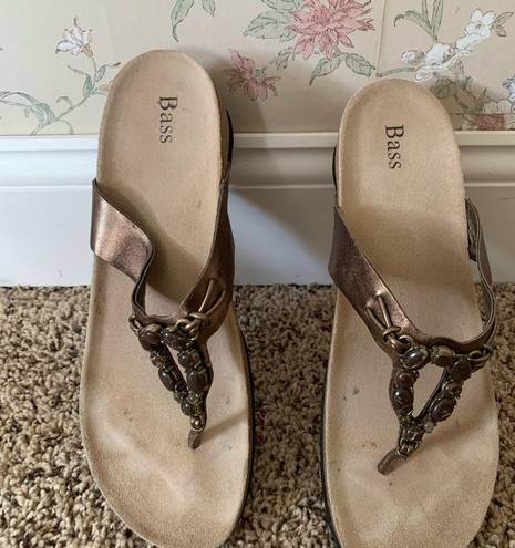 Krass&co G.H Bass &  | cork thong style sandals size 10