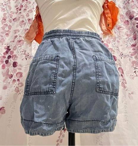 Universal Threads Adjustable High Waisted Feaux Denim Shorts