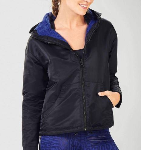 Fabletics   Cher Polar Fleece Jacket black size Small