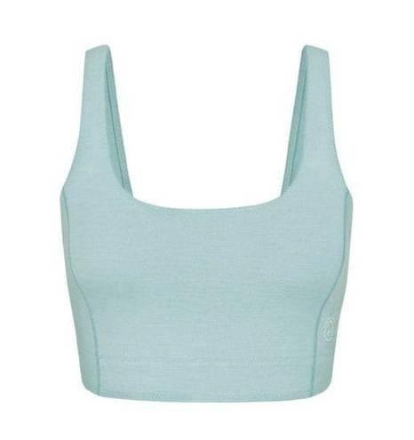 Allbirds NWT  Women's Natural Flow Crop Tank Sports Bra Green Hush Active Workout