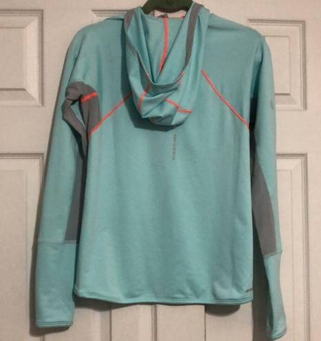 New Balance ‎ 1/4 zip up hooded activewear shirt women’s size small