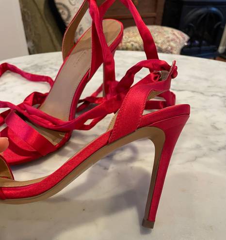 ASOS Red Satin Heels