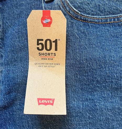 Levi’s NWT Levi's 501 Womens High Rise Frayed Raw Hem Button Fly Shorts Plus Size 20W