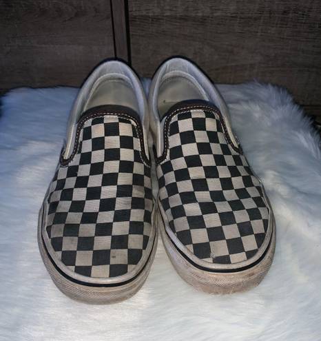 Vans Black & White Checkered Shoes