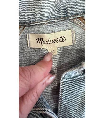 Madewell  "BRIDE" JEAN JACKET WOMENS SIZE XS