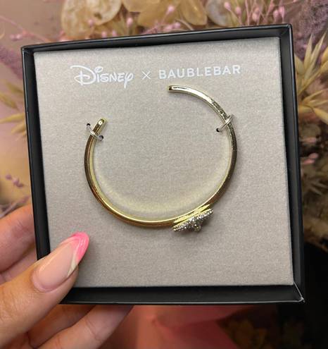 BaubleBar NEW IN BOX Disney x  Mickey Mouse rhinestone and gold cuff bracelet