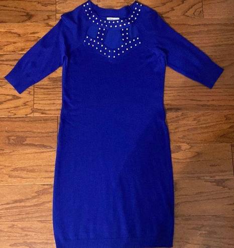 Allison Brittney Blue sweater dress size M