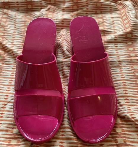 Los Angeles Apparel  pvc sandal open back slides summer pool beach resort