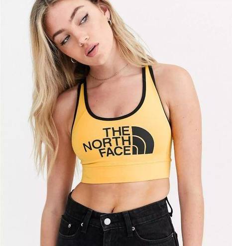 The North Face  Bounce B Gone bra in yellow/black xsmall