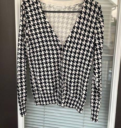 Merona Black and White Cardigan