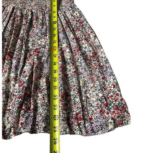 Angie  Multicolor Adjustable Strap Smocked Mini Dress Size Medium | 20-6
