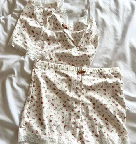 Pajama Shorts Top Set