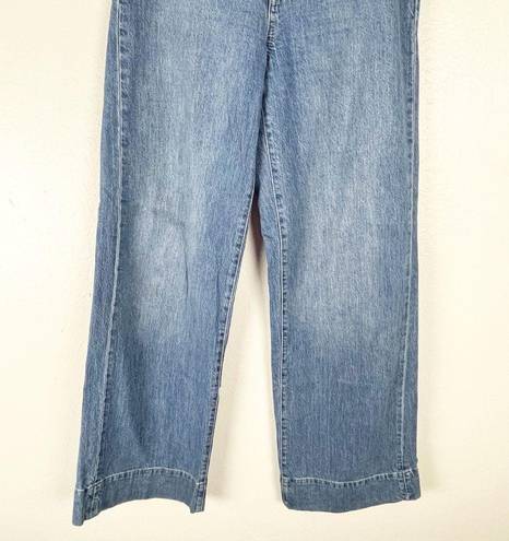 Gap  Medium Wash Sky High Wide Leg Denim Jeans, Size 8 Tall