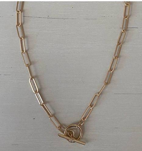 Madewell NWOT  gold chain and toggle necklace