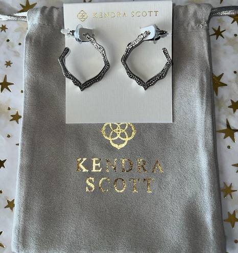 Kendra Scott Silver tone Hoop earrings new