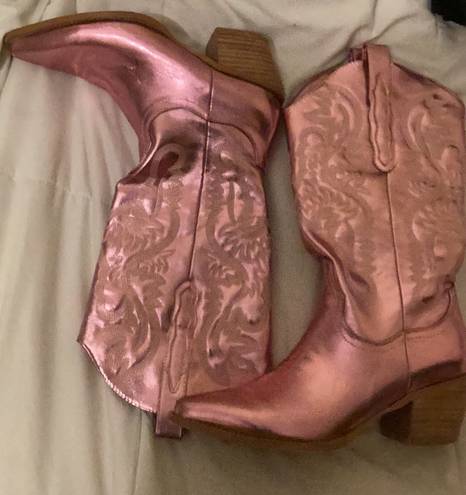 Cowboy / Cowgirl Boots Pink Size 6