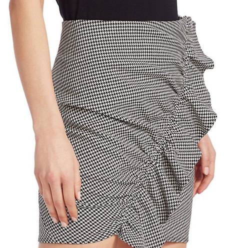 A.L.C. B&W Houndstooth Ruffle Skirt