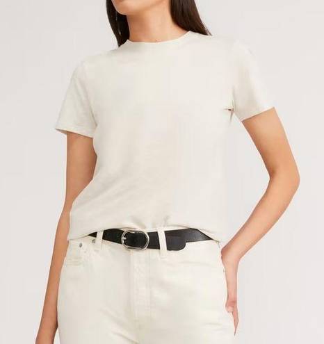 Everlane The Organic Cotton Crew Tee In Heather Oat