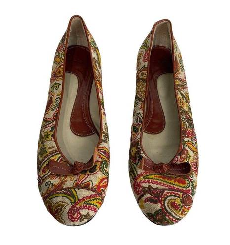 Krass&co to &  italy floral boho flats Size 7