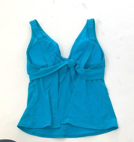 Robin Piccone  Aqua blue Olivia Tankini swim top S NWOT