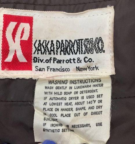 Krass&co Vintage 70s Women’s Saska Parrott Ski . Brown Nylon Ski Pants