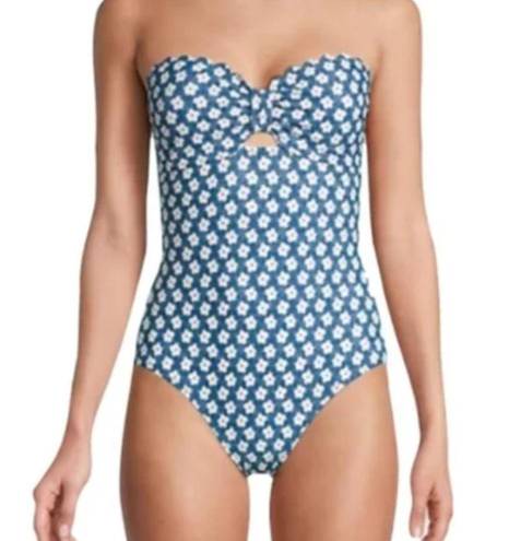 Tommy Hilfiger  Blue Floral One Piece Swimsuit 14 NEW Retails $118