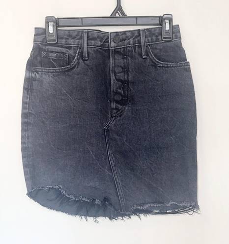 GRLFRND Rhonda Charcoal Gray Button Denim Skirt!