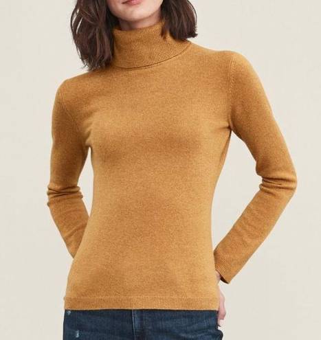 Garnet Hill  Essential Cashmere Turtleneck Sweater Brown