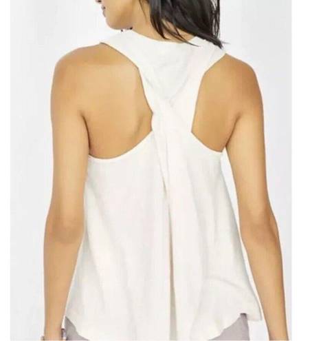 Pilcro  Anthropologie Joshua Tree Cotton Twist-Back Tank Top Size XS Embroidered