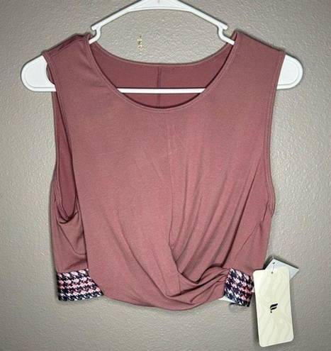 Fabletics NWT  Pia Power touch light front twist cropped tank top size large