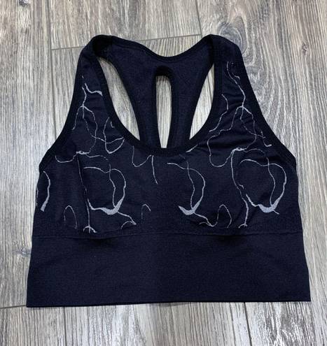 Tahari Sport Black and Grey Marble Sports Bra Size M - $18 - From Alyssa