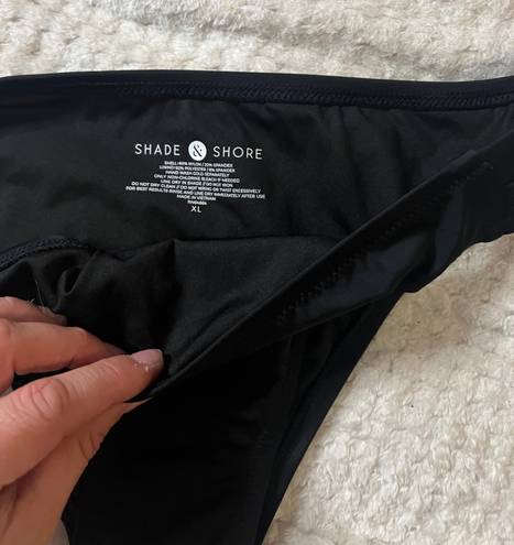 Shade & Shore Extra Large Very Cheeky Little Ways Black Swimsuit Bottom