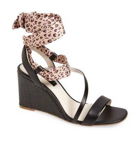 Sanctuary Whimsy Lace-up Sandal Black