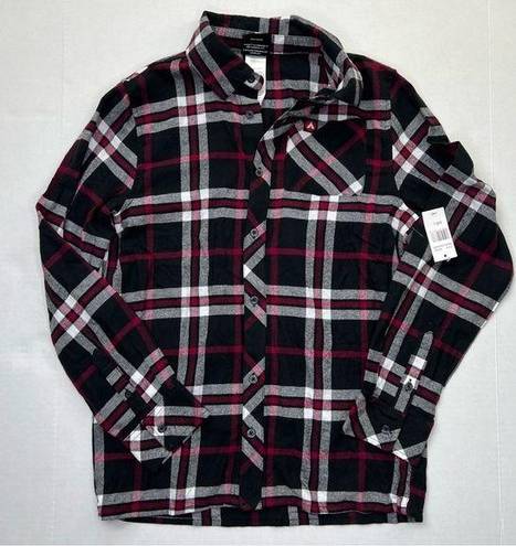 Airwalk NWT  100% cotton Flannel black red white Large