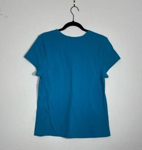 Tek Gear  Blue Slightly Fitted Scoop Neck Athletic Tee Size XL