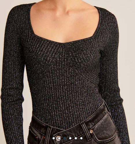 Abercrombie & Fitch Squareneck Sweater Bodysuit