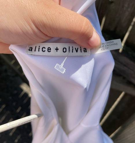 Alice + Olivia  FIERRA STRETCH SILK SLIP DRESS