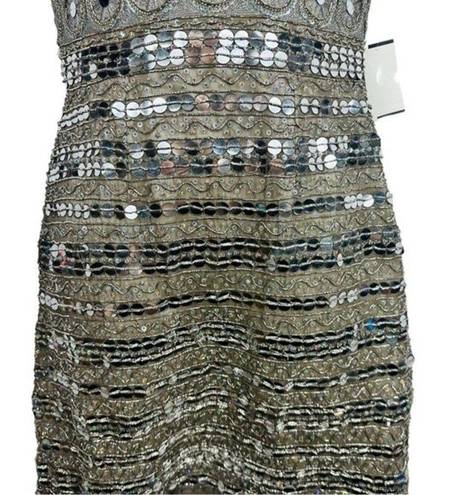 Scala Handmade Silk & Sequined Dress Eras Taylor Swift NWT  Sz 6